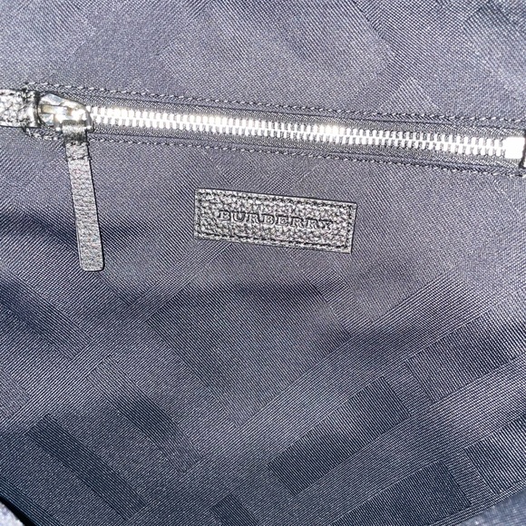 Authentic Burberry Nylon Black Backpack Unisex Large Size 15”H x 5”D x 11.5”L - Picture 7 of 13